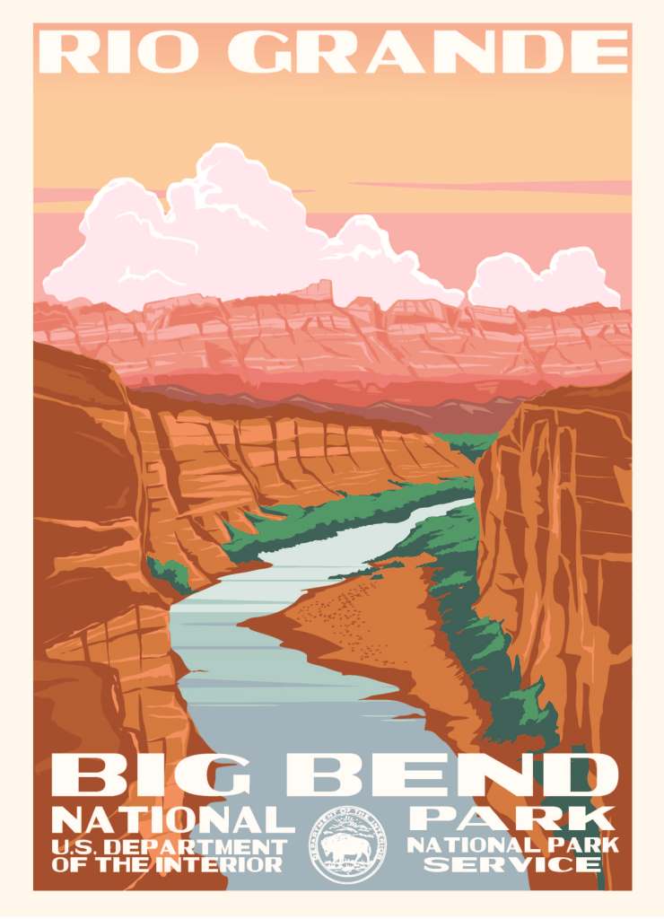 Rio Grande Retro Poster - Click Image to Close